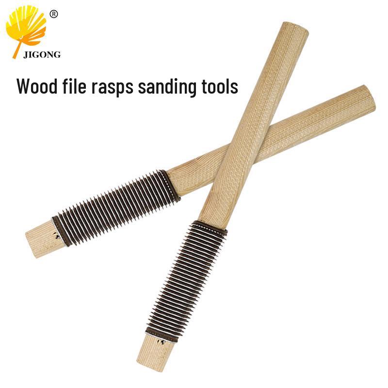 DIY Coarse Tooth Wood Carving File with Solid Wood Handle Wood File - As Shown