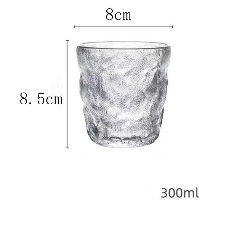 

Ледниковая чашка большой емкости, стеклянная бытовая чашка, стакан для воды, стакан для красного вина, стакан для сока, матовая подарочная чашка, стакан для виски, чашка для чая, стакан для молока 301-400ml