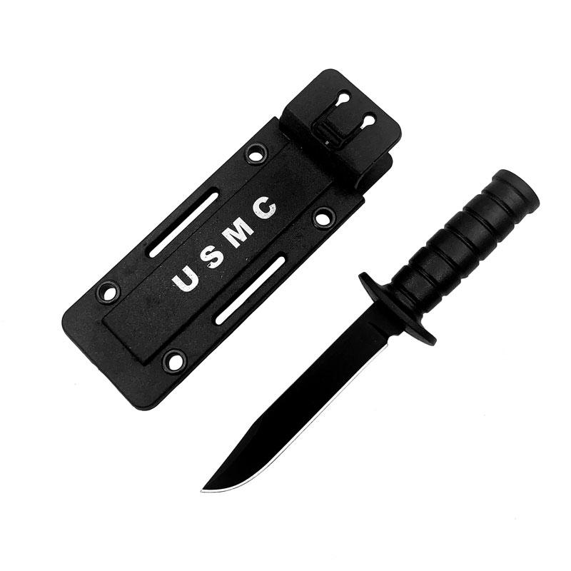 Survival Straight Knife Sawtooth Blade  Portable Mini Necklace Tactical Knife for  Hunting Camping with Scabbard