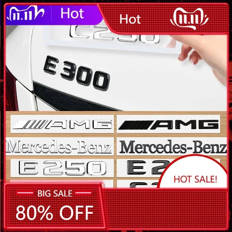 

For Mercedes Benz 3d Letters For Car Stickers Mercedes Benz AMG C200 C220 C250 C300 E300 E320 V6 V8 W205 W204 W213 Trunk Emblem C63 чёрный