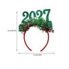 Bentiță Anul Nou 2027 Accesoriu de Păr Festiv pentru Petreceri de Crăciun cu Detaliu Cifra Strălucitoare și Ornamente cu Stele Mici
