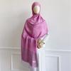 70x180cm Bohemia Styles Women Muslim Hijab Jacquard Winter Scarf Lady Ramadan Wraps Shawls Tassel Headband Islamic