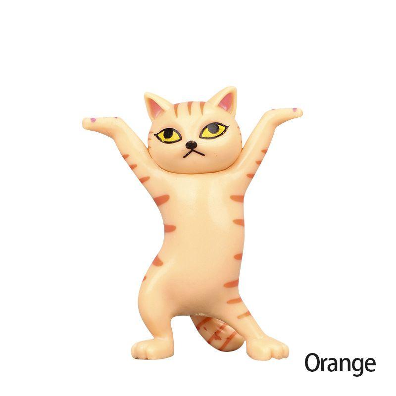 Adorable Cats Pen Holder Doll Ornament With Durable Plastic Earphone Support Stand For Airpods