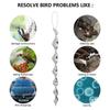 Outdoor Bird Repeller Reflective Scare Stick Spiral Bird Repeller Deterrent Reflective Stick Agricultural Scare Bird Decoration