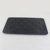 Universal Car Aluminum Alloy Non-slip Environmental Rubber Heel Plate Pedal Mat