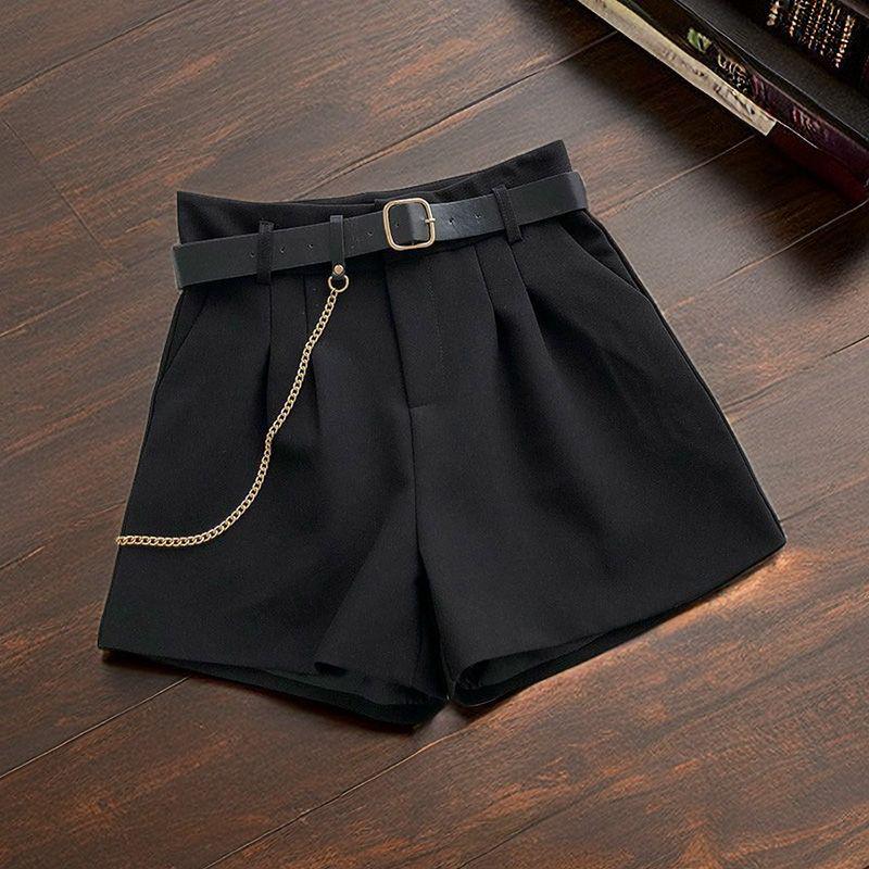 Women s Summer 2026 Korean Style High-Waisted A-Line Bootcut Shorts S