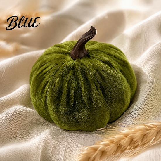 Seasonal Floral Scene Accents Small Artificial Velvet Pumpkin Decoration Fall Thanksgiving Soft Stuffed Party Ornaments Ornament Autumn Harvest