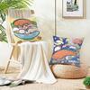 Lovely KKirinchanS Cushion Cover Breathable and skinfriendly linen pillowcase square removable and washable cushion