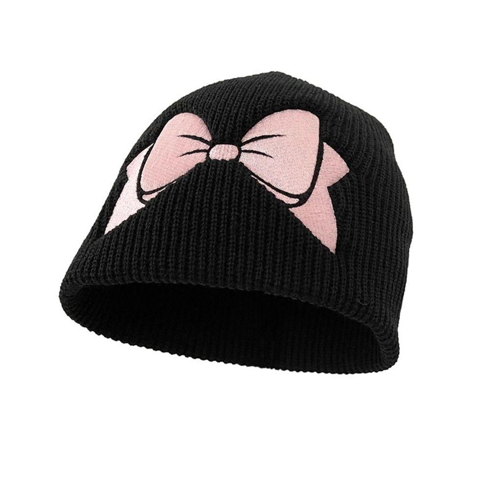 

Шерстяная шапка Вязаная шапка Корейская вязаная шапка Ретро-пуловер Шапка Осень чёрный