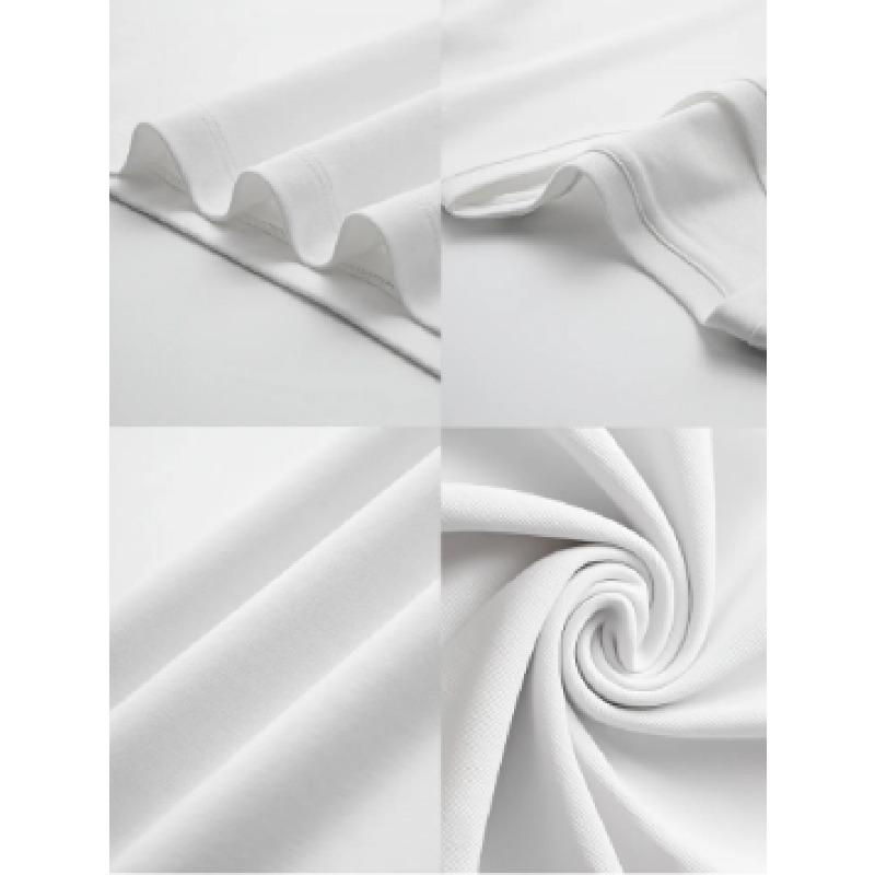 European sizes Men's White T-Shirt: "Beach Club Hawaii" Tropical Print