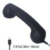 Retro Telephone Handset with Volume Slider USB-C Interface Wired Telephone Headphone for Cell Mobile Smartphones Tablet Laptop