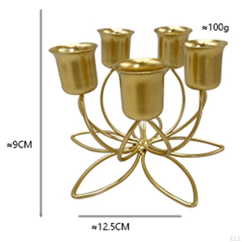 Holder Ornaments Candlestick for Wedding Tea Parties Dining