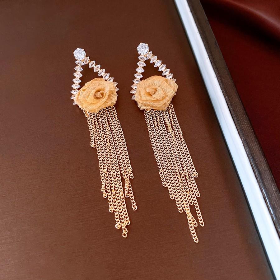 Vintage Retro Silver Needle Earrings - Elegant, Versatile High-End Court Style Studs.