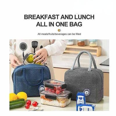 Sac à déjeuner Portable, 1 pièce, étanche, isolé, boîte de rangement des aliments frais, fourre-tout pour voyage en plein air, sac thermique pour étudiant