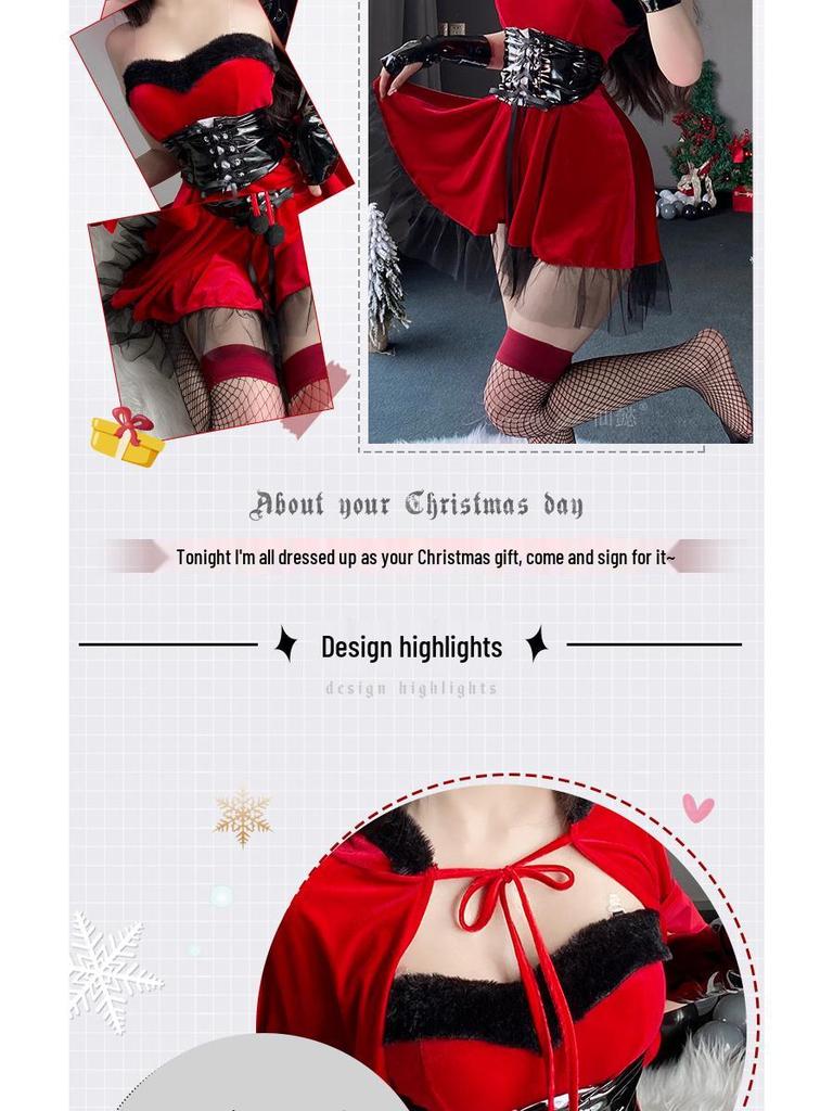 Xianyi Lingerie: Christmas Devil Uniform Set for Role Play & Halloween