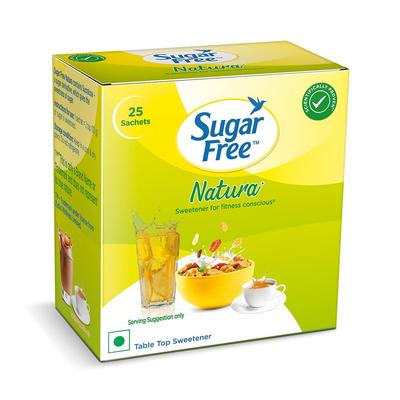Sugar Free Natura Sugar Free Sweetener 25 Sachet Pack Zero Calorie Tabletop Sweetener for Beverages Baking and Cooking