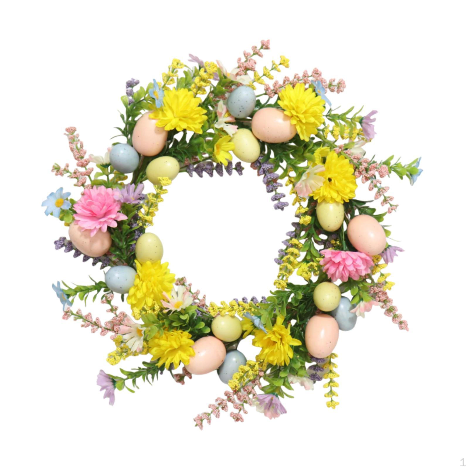 Пасхальный венок Весенний, Рустикальный Креативный Искусственный Цветной Яйцо Декоративный для Домашней Вечеринки
