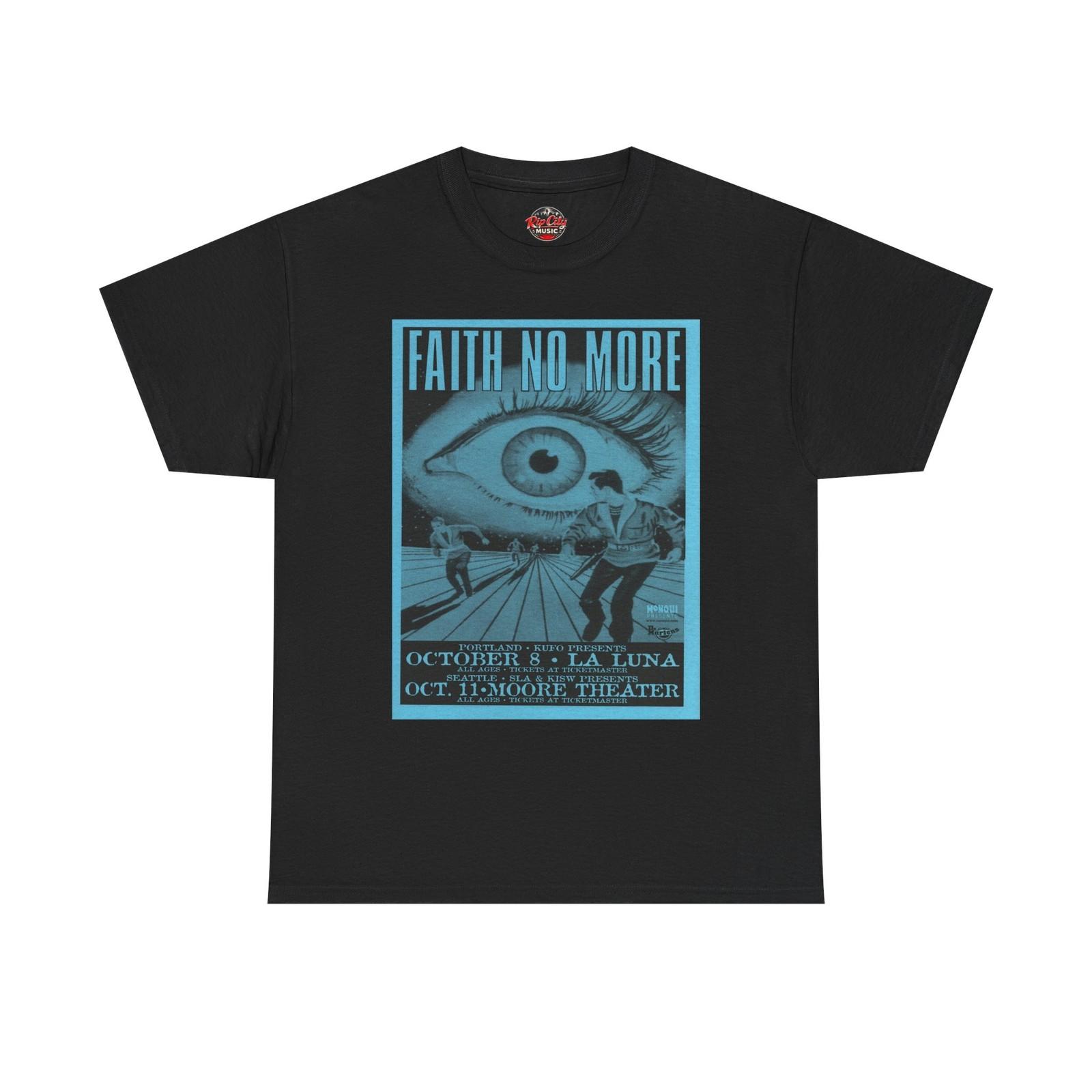 Faith No More Oct 8 Portland OR Oct 11 Seattle WA Retro Concert Poster T-Shirt S