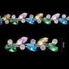 1Yard/90cm Rhinestone Border DIY Multi-color Crystal Diamond Ribbon Versatile Self-adhesive Rhinestone Chain