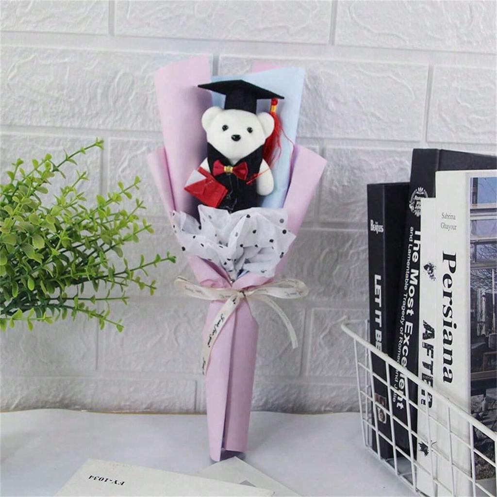 1pc Graduation Season Cartoon Bouquet Bear Teacher's Day Gift Dr. Bear