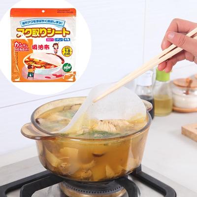 Kitchen Soup Oil-absorbing Paper Stew Soup Drink Oil-absorbing Cotton Thickened Food Pad Paper To Remove Oil Adsorption Foam 12 Pieces
