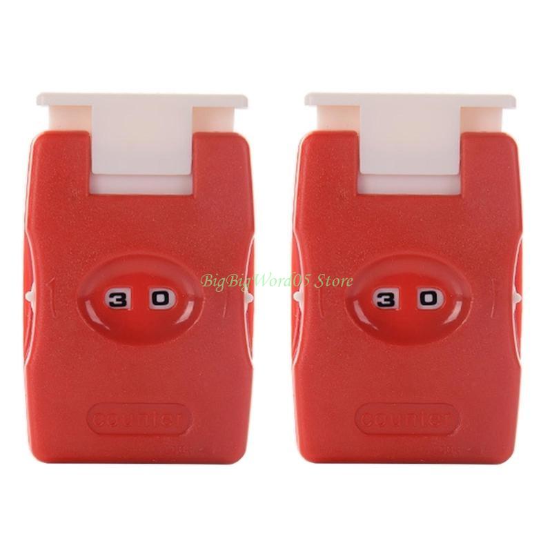 24TE 2Pcs Manual Stitching Counter Knitting Counter Plastic Knitting Crochet Counter Row Counter