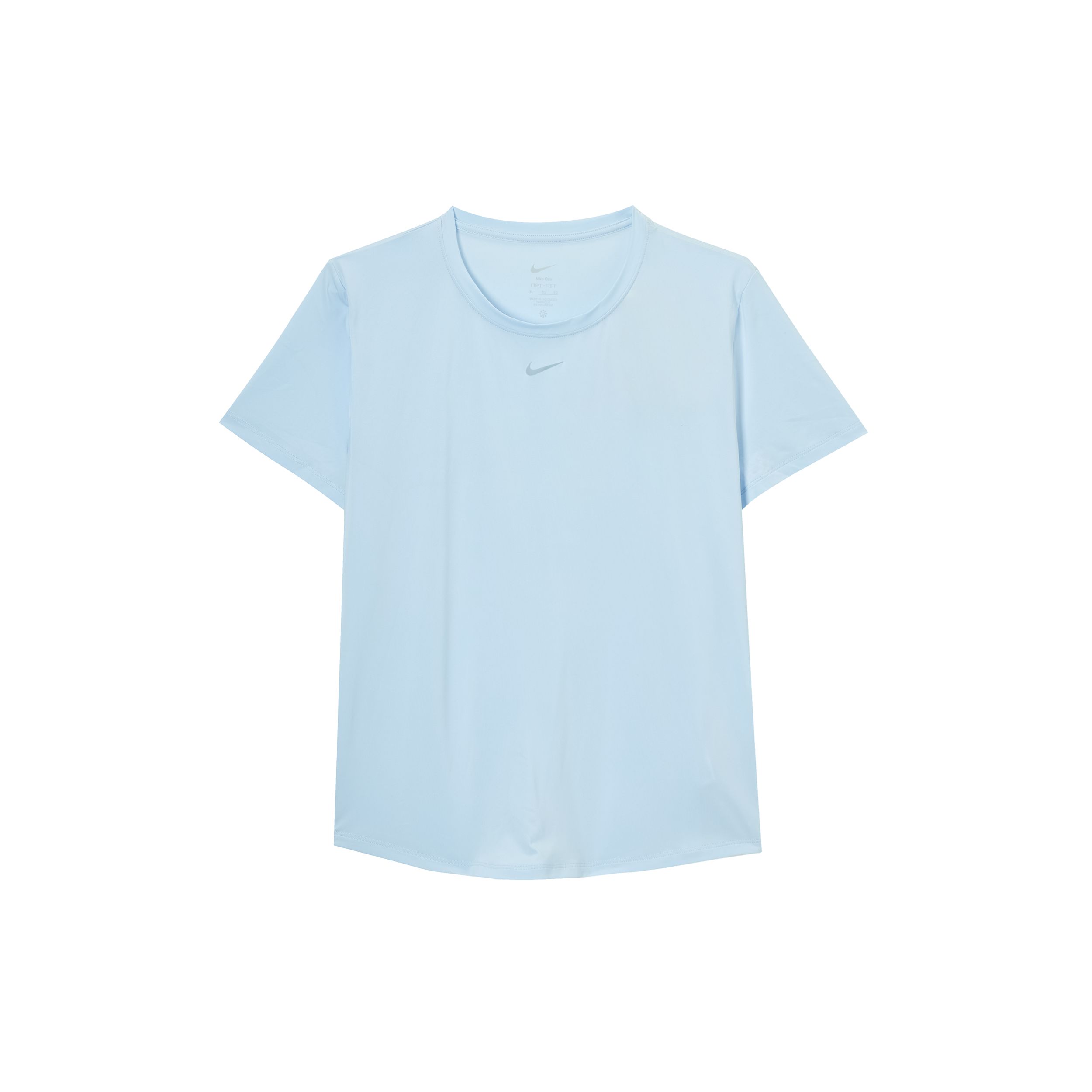 

Nike Dri-Fit Удобная Однотонная Простая Универсальная Короткий Рукав Дышащая Быстросохнущая Обычная Футболка Женские Топы Синий FN2799423 M