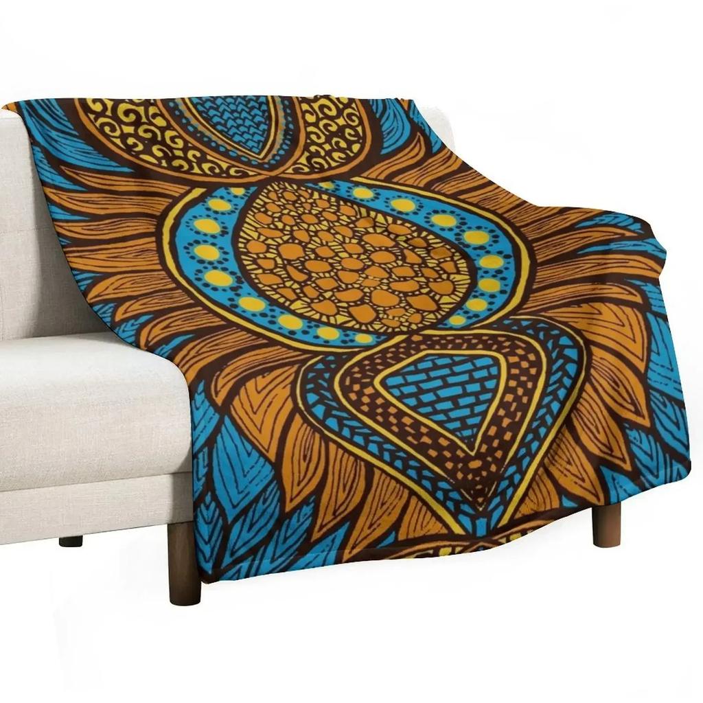 Tribal African Print Art Throw Blanket Single Luxury Thicken Thin cosplay anime anime Polar Blankets