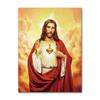 Art Print Mary Religious Canvas Painting Abstract Christian Wall Decor for Home Vintage Sacred Heart of Jesus