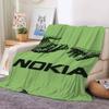 Fashion Print N-NokiaS Blanket For Sofa Office Bed Plane Travel Sleep Read Relax Camping Soft And Warm