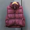 Design Sleeveless Jacket for Ladies Down Cotton Vest Coat Women Parkas Short Thick Waistcoat Outcoat