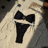 Metal Star High Cut Leg Strappy Bikini Women Swimwear Female Swimsuit Two-pieces Bikini Set Bather Bathing Suit Swim