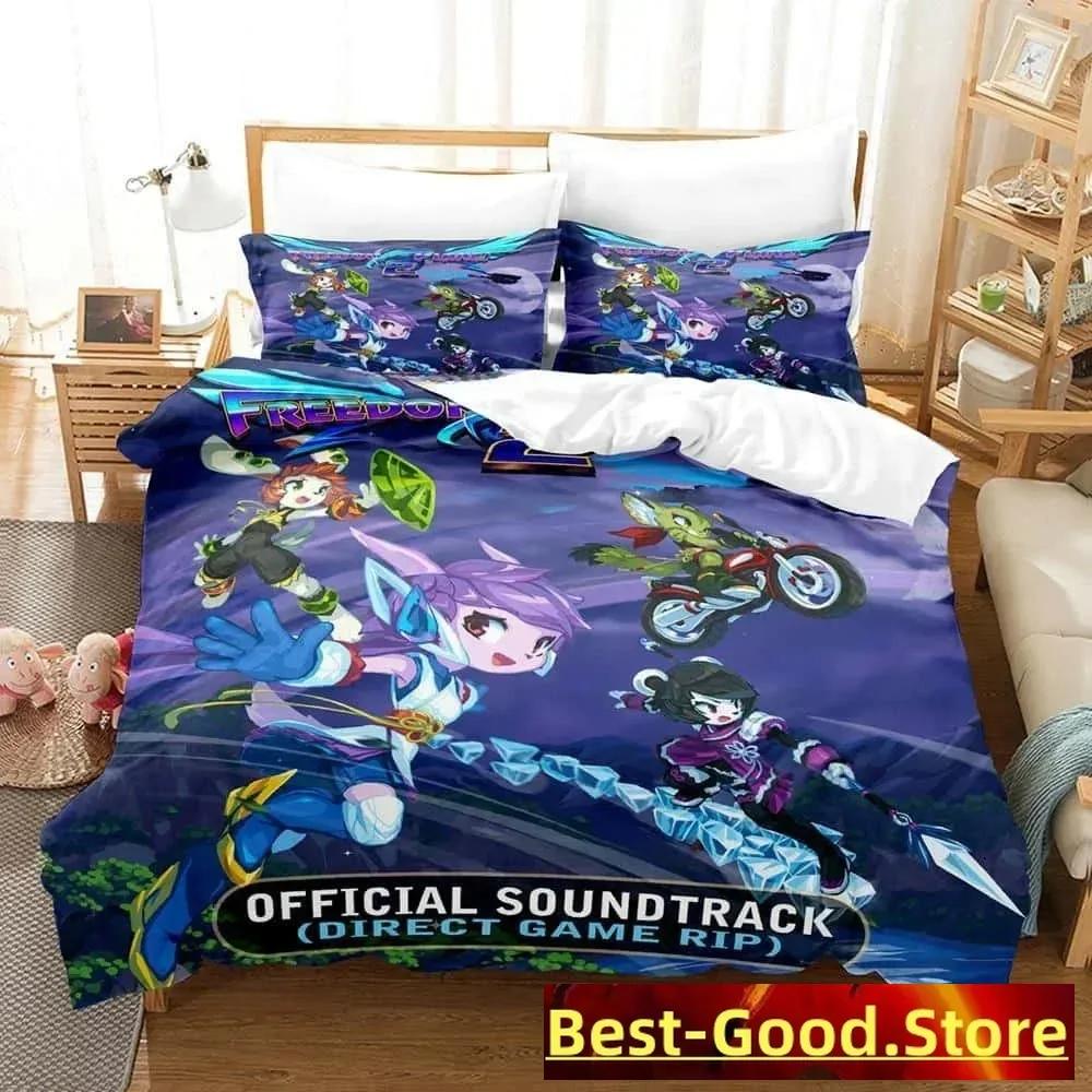 3d Cartoon Game Freedom Planet Bedding Set Printed Bed Set With Pillowcase Bed Duvet Cover Soft Queen King Size Bedclothes Home