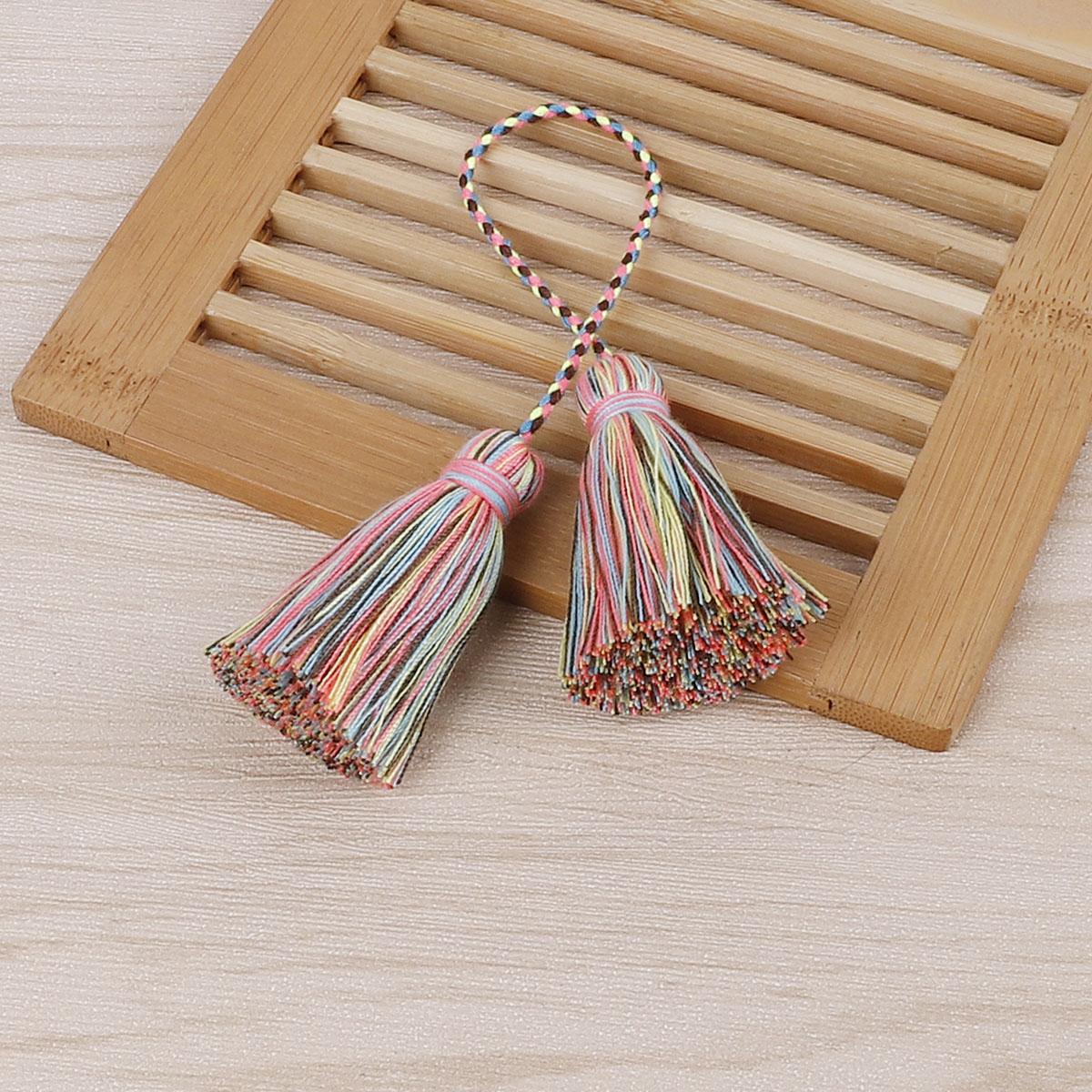 

Шелковая бахрома с двойной головкой и кисточкой для штор, изготовление ювелирных изделий, свадебное украшение для дома