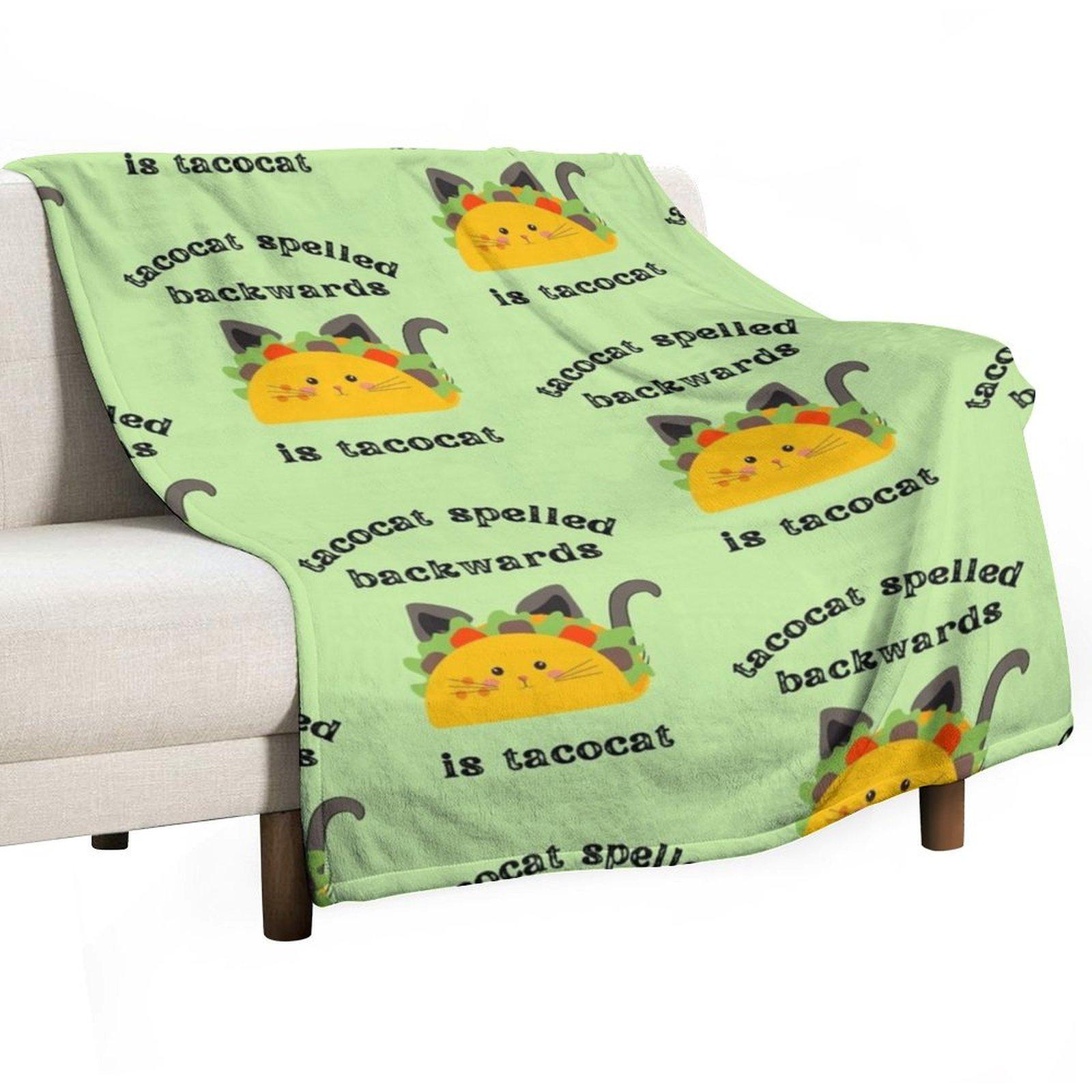 Taco Cat Throw Blanket heavy to sleep christmas gifts Soft Plaid For Baby Blankets 30x40in