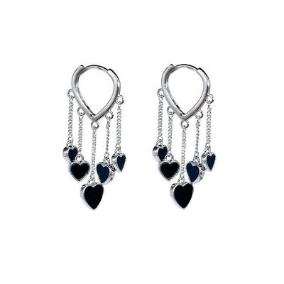 LIEBE Herz Quaste Creolen für Frauen Paare Trendig Elegant Brautschmuck Geschenke
