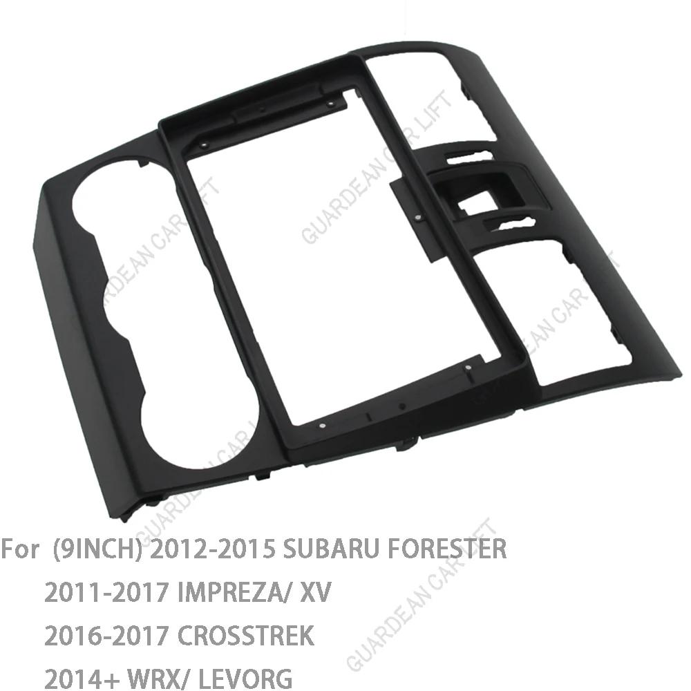 Für SUBARU FORESTER IMPREZA XV CROSSTREK WRX LEVORG 2013+ Stereo-DVD-Player Panel Armaturenbrett-Einbausatz Rahmen 9 Zoll Radioblende passend