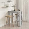 Vidaxl Bar Table With Shelves, Concrete Gray, 102X50X103.5 Cm
