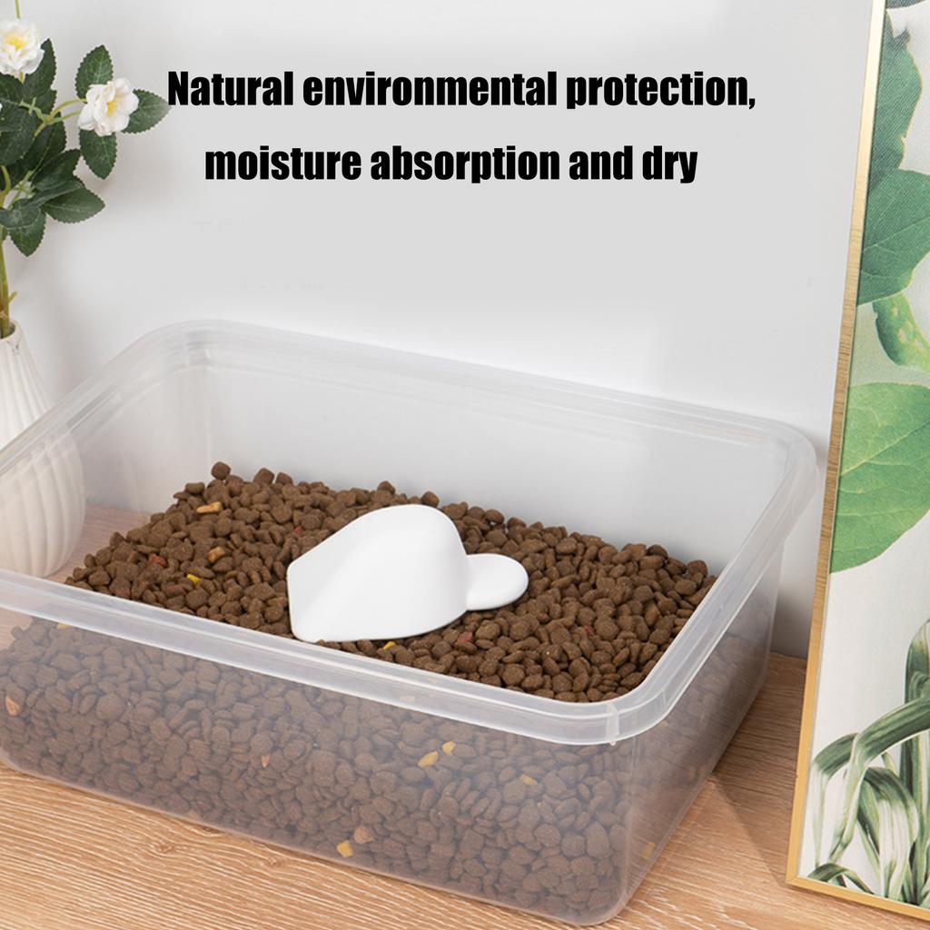 Diatomite Pet Feeding Dry Spoon for Cat and Dog Dry Food Storage Spoon Maintain Freshness Resistant to Mold and Moisture