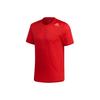 Soccer Training Sports Crew Neck Short Sleeve T-Shirt Men Tops Light-Crimson FM2102