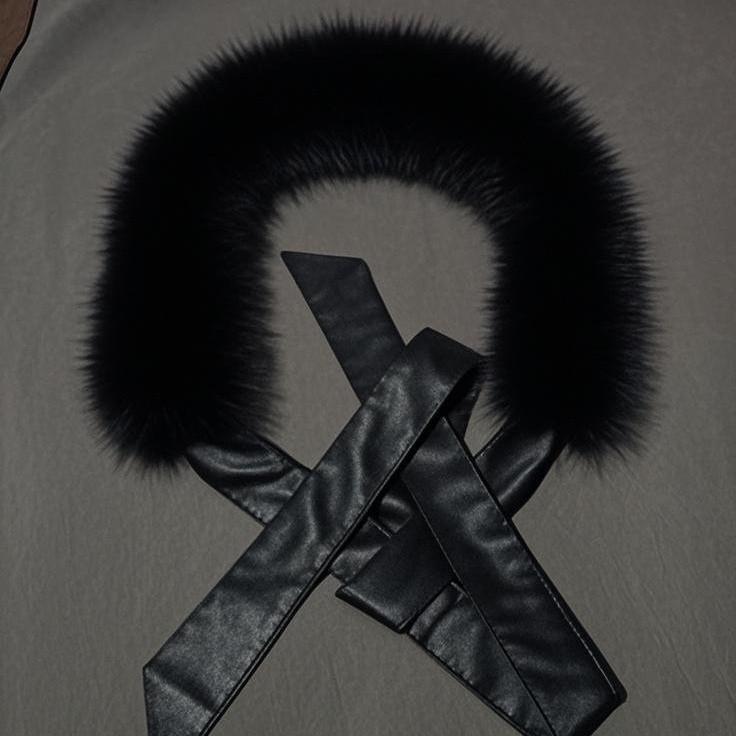 Europe, America cos animation imitation fox fur leather plush fur belt clothing Spice girl accessories waist chain