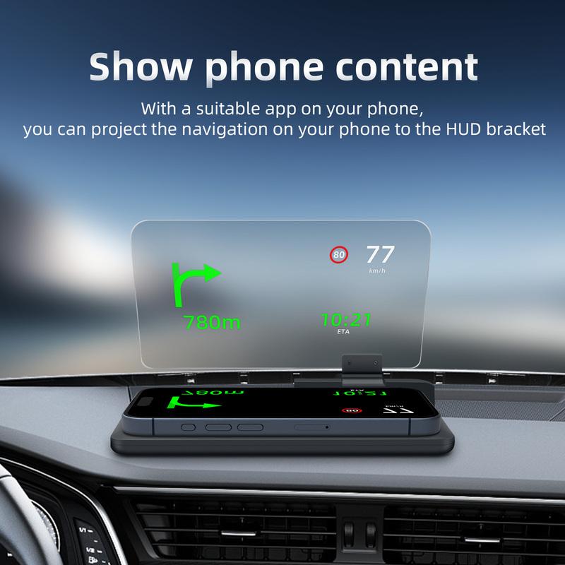 H6 Screen Car HUD Head up Display Projector Phone GPS Navigation Holder Cell Phones and Accessories