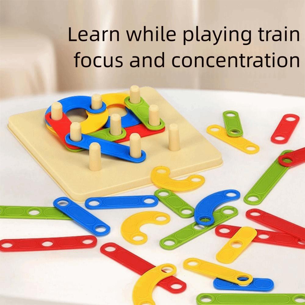 Game Jigsaw Board Matching Column Toys Variable Shape Construction Puzzle Set  Kids Gift
