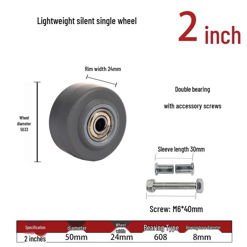 

Silent Swivel Caster Wheel - 3 , 4 , 5 for Hand Truck and Flatbed Trailer