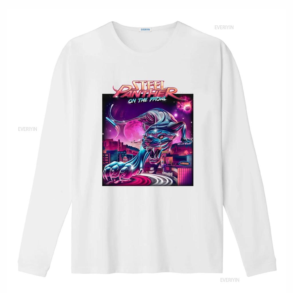 Steel Panther On The Prowl T Shirt for Men Fans Available In All Sizes Vintage Washed Slightly Graphic Versatile