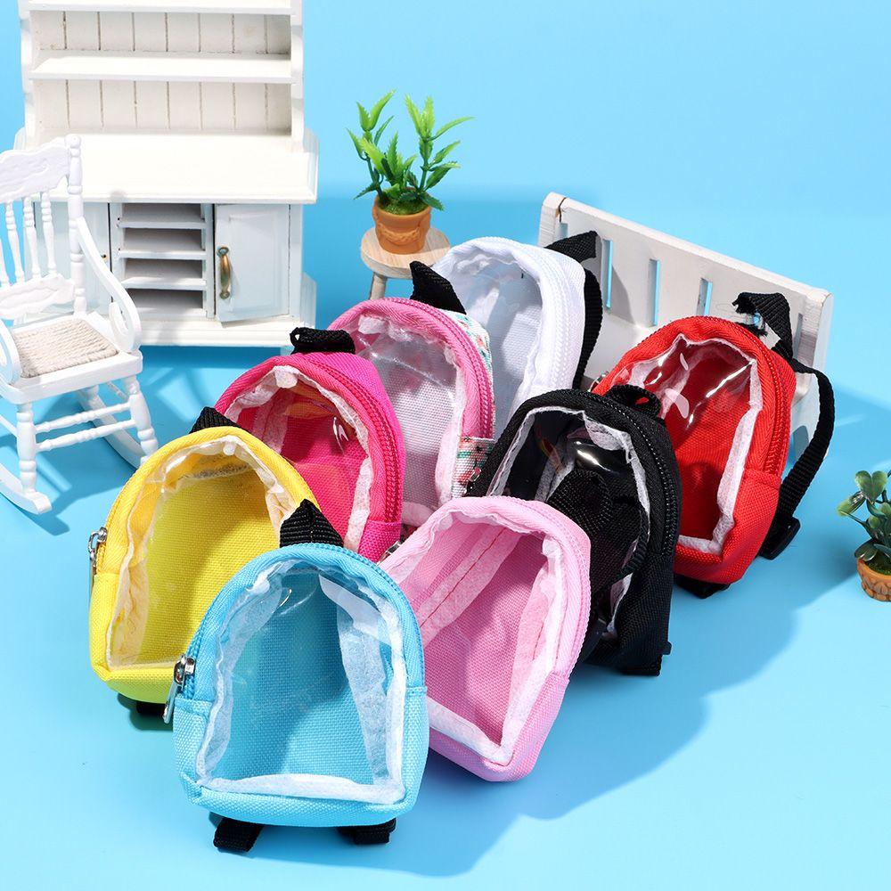 1/6 Doll Children Toys Transparent Mini Bag DIY Gifts Doll Backpack