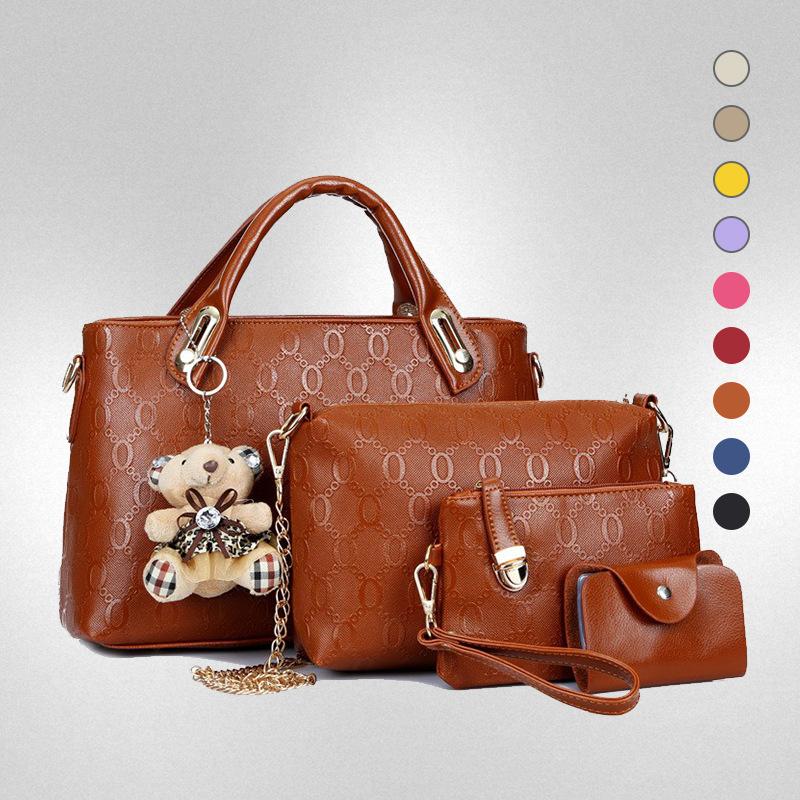 New Fashion Casual Bear Mother Bag Shoulder Bag To Work Commuter Messenger Bag Women's Large-capacity Handbag Women's Bag