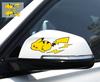 Kawaii Pokemon Pikachu Araba Çıkartmaları Karikatür Stilinde Su Geçirmez Otomatik Cam Sürüş Aynası Çıkartmaları Araba Ön Cam Süslemeleri