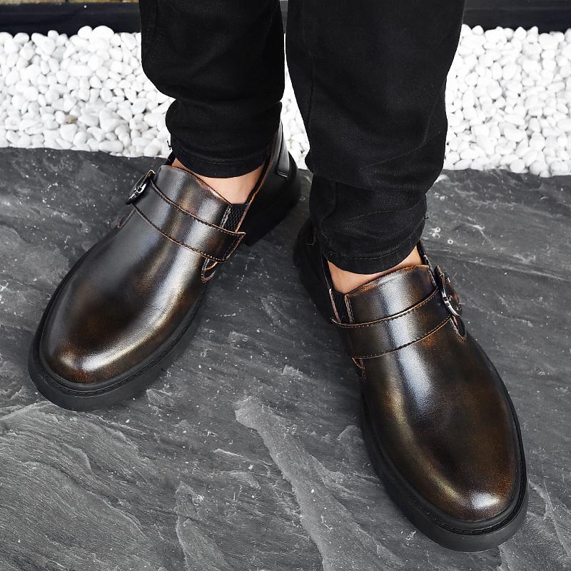 Men's Derby Shoes Brand Men Casual Shoes Comfortable Men Leather Shoes  Business Formal Shoes