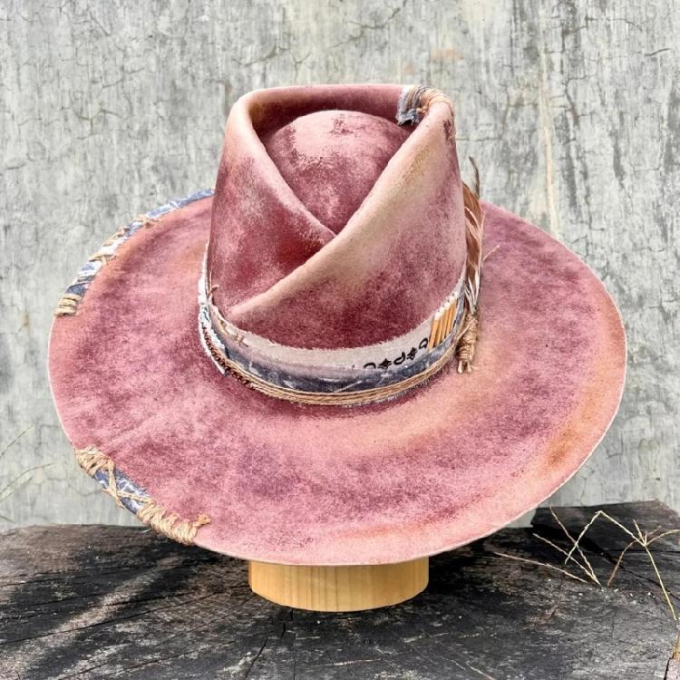 Vintage Hat for Men Women with Ribbon Belt Wool Feathered Hat Cosplay Party Costume Hat Stage Show Props Jazzy Hat